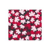 Fabric, Siltex - Red/Black/White Leaves - Flannel 11-0044-0011